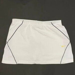 Nike White Logo Sphere Dry pull on fitness athletic skort XL 16 18 luxury
